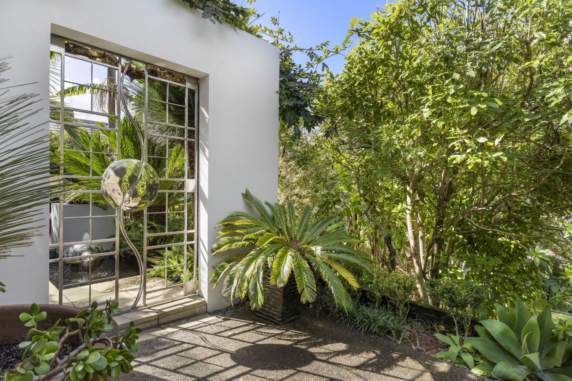Manicured Auckland garden bed