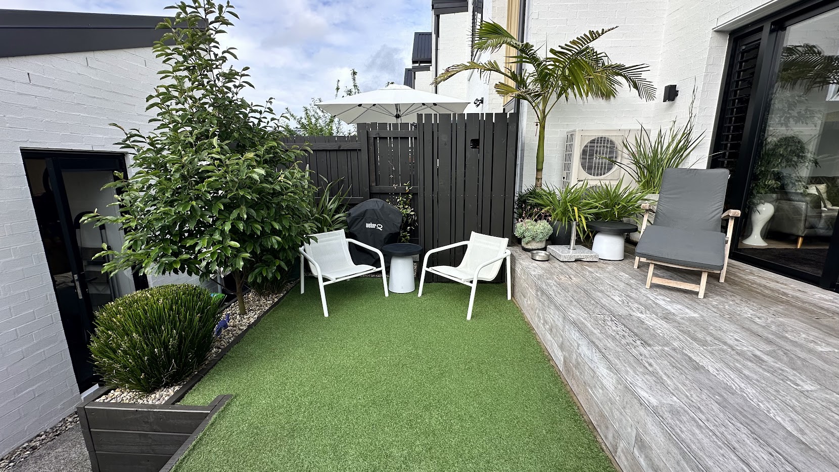 Tidy courtyard ready for sale